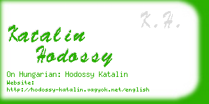 katalin hodossy business card